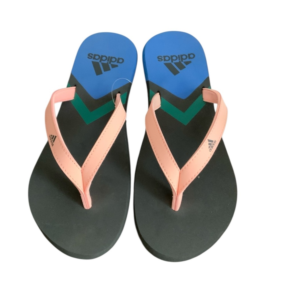 Adidas Eezay Flip Flop with Pink and Blue Accents